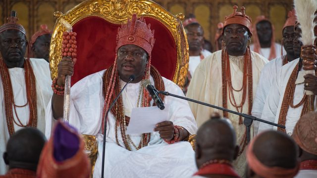Oba of Benin Announces Traditional Rite Against Criminal Activities | bink sake lyrics, bocoran admi